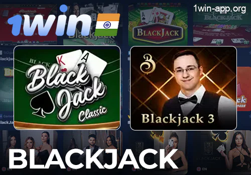 Blackjack on the 1Win app