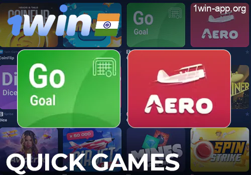 Quick games on the 1Win app