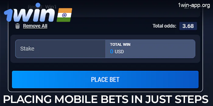 Placing Mobile Bets in Just Steps on the 1Win website