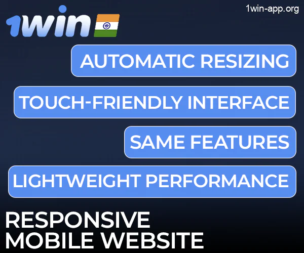 Responsive 1Win mobile website