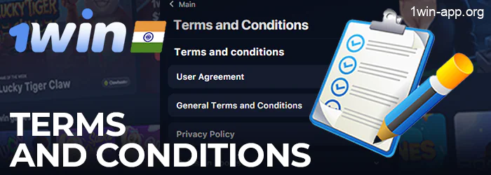 1Win terms and conditions