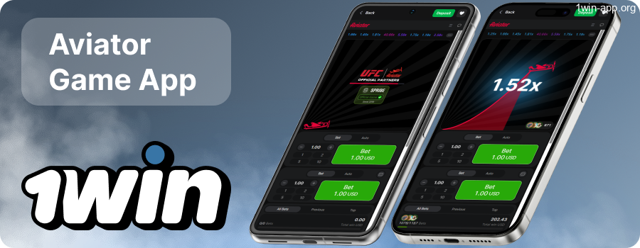 Play Aviator in the 1Win App