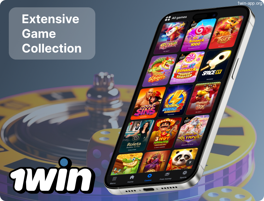 Variety of Casino Games in the 1Win App